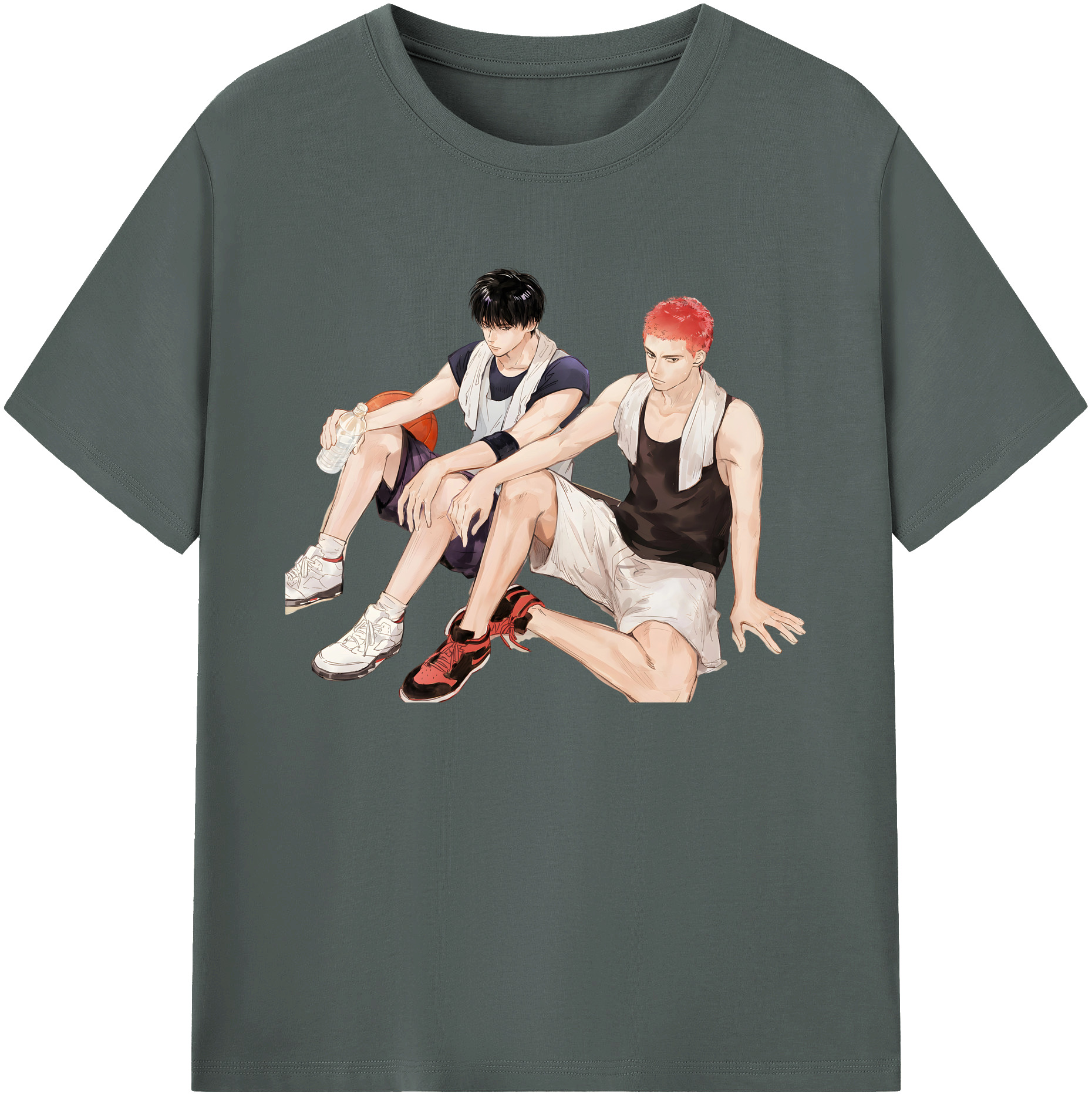 （画像用） SLAM DUNK／スラムダンク 綿100％ メンズ半袖Tシャツ｜肌触りやわらか＆通気性